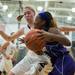 Ypsilanti's Jasmine Jones tries to dribble past Dexter's Riley McDonald during their game, Friday Jan. 11.
Courtney Sacco I AnnArbor.com 
